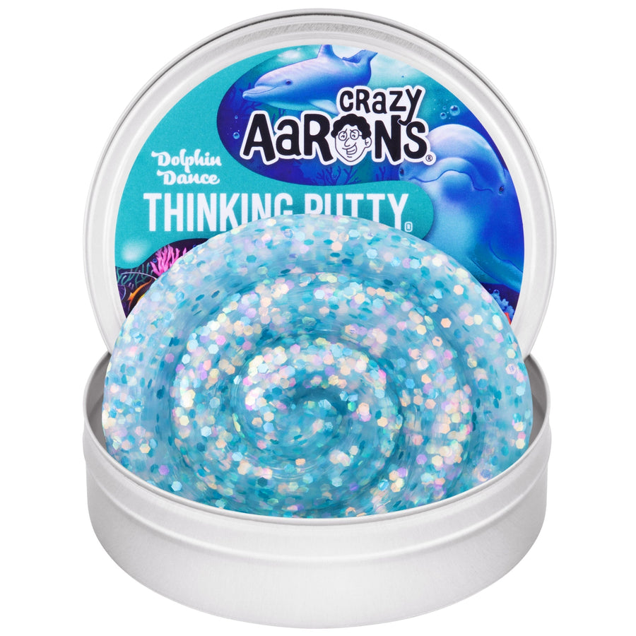 Dolphin Dance - 3.5" Thinking Putty Tin N1